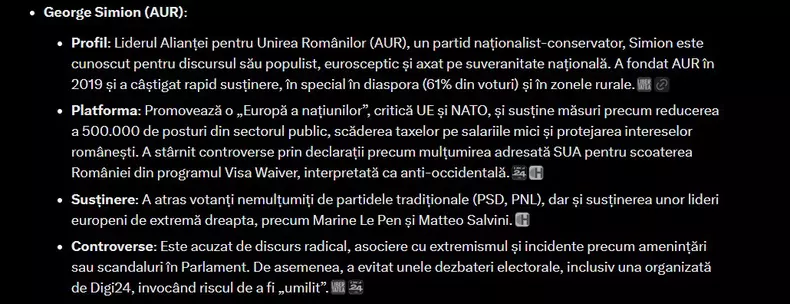 Grok - controverse George Simion