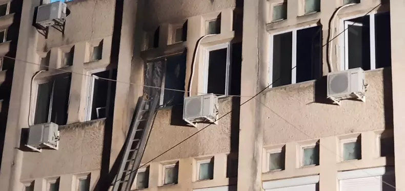 Incendiul de la Spitalul din Piatra Neamț (foto stiri-neamt.ro)