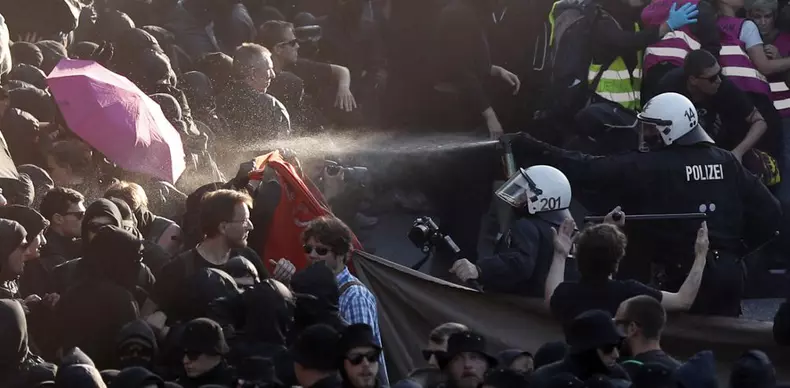 Protest against G20 Summit in Hamburg