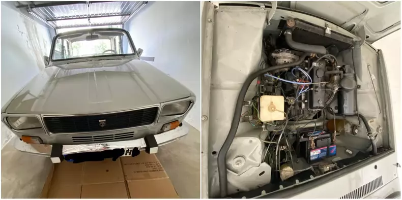 mașină Dacia 1300 de culoare gri, fabricată în iunie 1981 la uzina de la Mioveni (1)