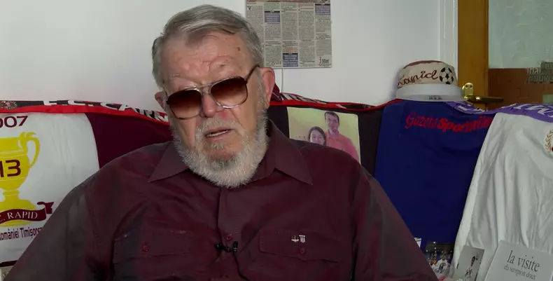 gheorghe scurtu cel mai batran suporter echipa Rapid