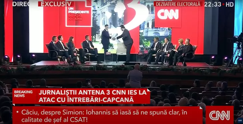 George Simion a întrerupt emisiunea de la Antena 3 moderată de Mihai Gâdea