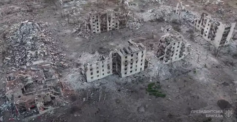 Clădiri distruse în Vovceansk Foto Profimedia