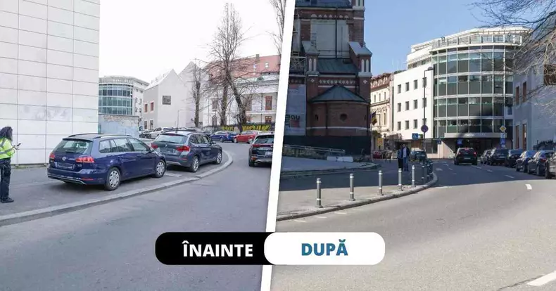 Ciprian Ciucu anunță că mai multe trotuare din centrul Bucureștiului au fost eliberate de mașini (4)