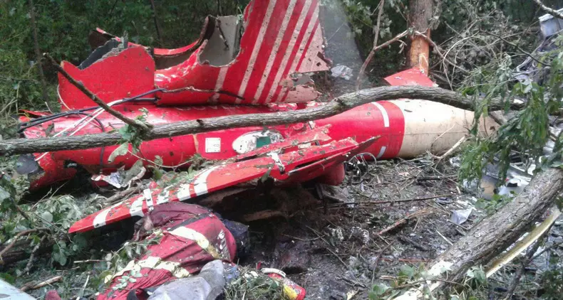 Elicopter SMURD prăbușit în Republica Moldova  - Foto:  IGP.GOV.MD