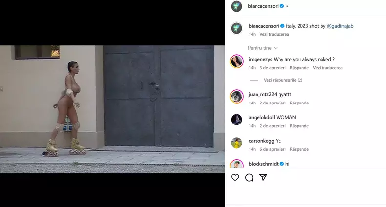 bianca censori role italia 2