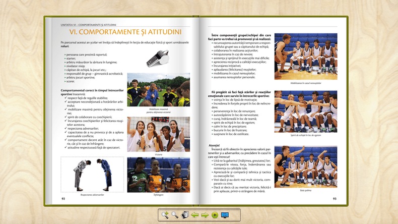 manual educatie fizica sport clasa V10