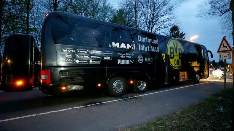 Borussia Dortmund team bus involved in explosion