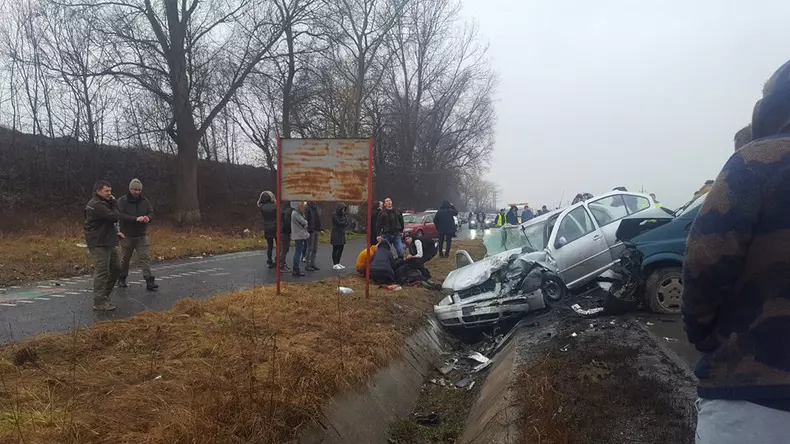 accident în Avrig, județul Sibiu (2)