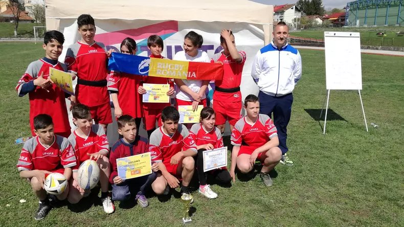 Ioana Bălăceanua jucat și rugby tag