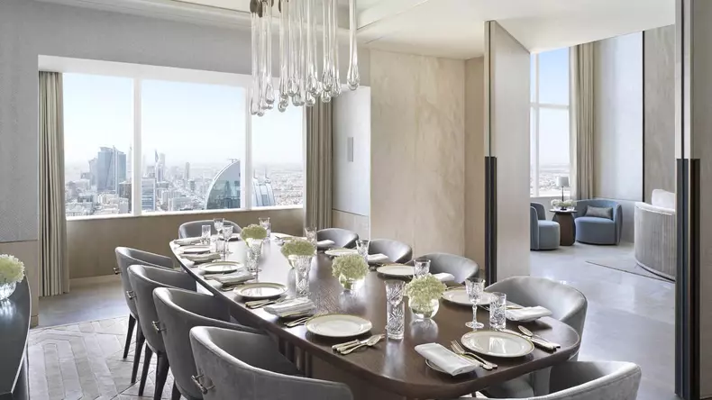 La suite de l'hôtel "Four Seasons" où va séjourner Cristiano Ronaldo à Riyad en Arabie Saoudite