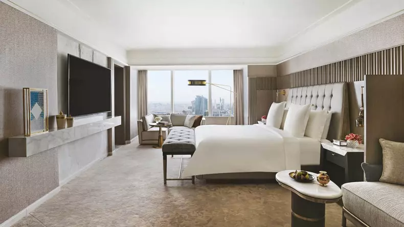 La suite de l'hôtel "Four Seasons" où va séjourner Cristiano Ronaldo à Riyad en Arabie Saoudite