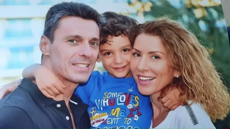 Mircea Badea și Carmen Brumă alături de fiul lor