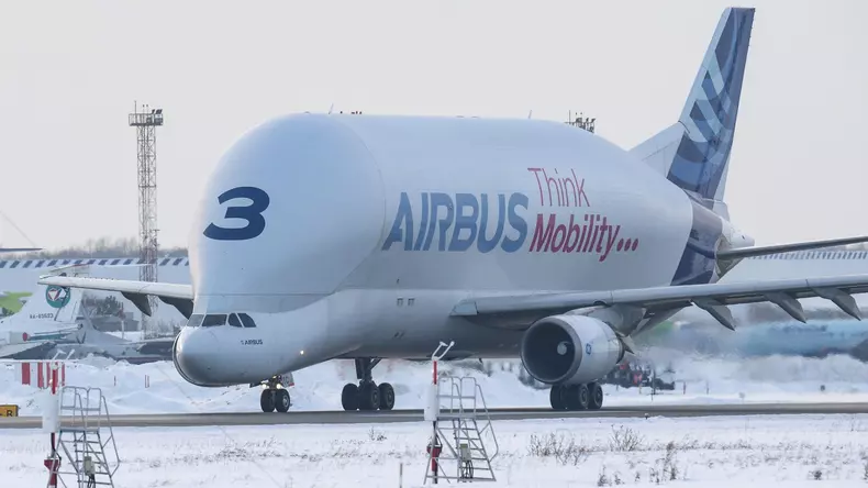 Russia Airbus Beluga Plane