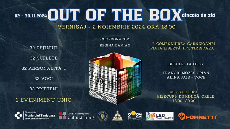 Afișul evenimentului „Out of the box”