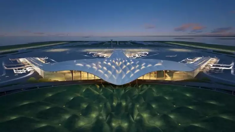 cel mai mare aeroport constriut pe o insula artificiala din China (2)