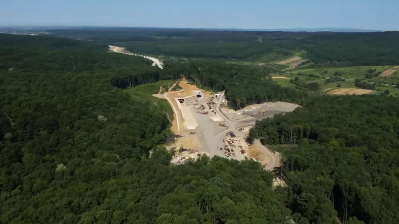 Santierul sectiunii Margina-Holdea a autostrazii Lugoj-Deva Foto - DRDP Timisoara (11)