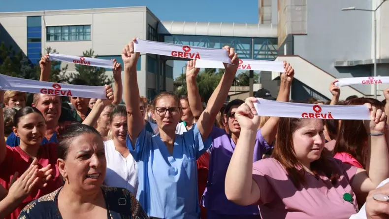 Cadrele medicale de la Spitalul Clinic de Urgență Bagdasar-Arseni din Capitală s-au alăturat protestului (3)