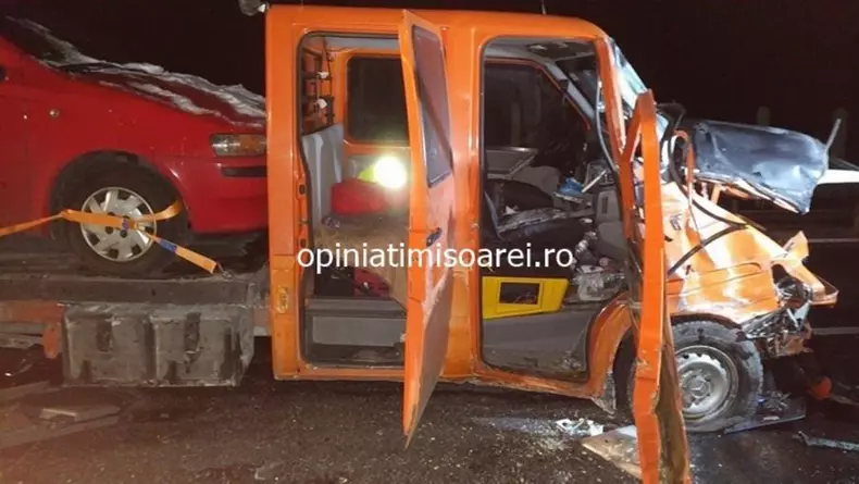 carambol autostrada timisoara lugoj