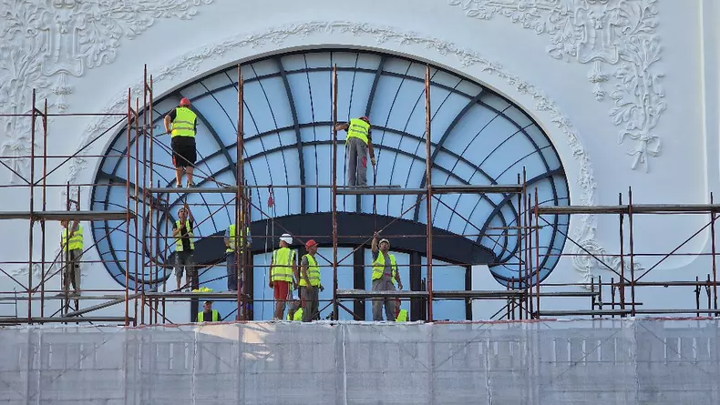lucrari reparatii cazino constanta 2022 FOTO Facebook