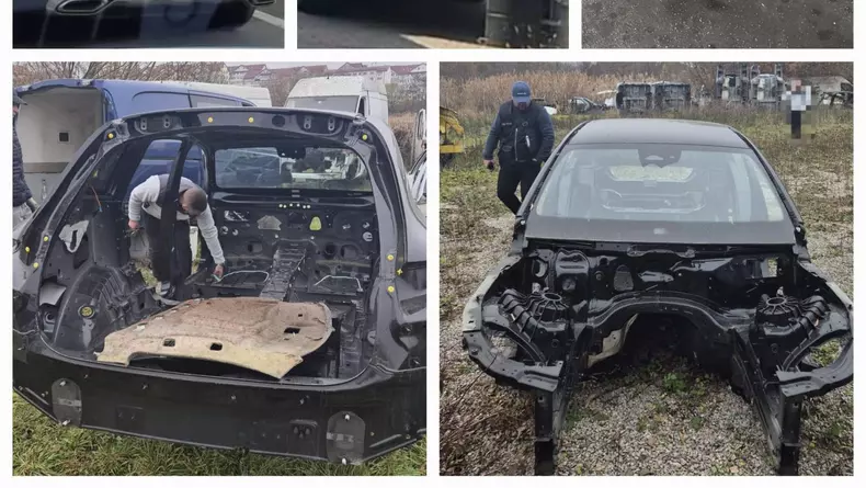 Român din Botoșan arestat după ce a închiriat mașini din Marea Britanie și le-a dezmembrat - Foto IGPR (2)