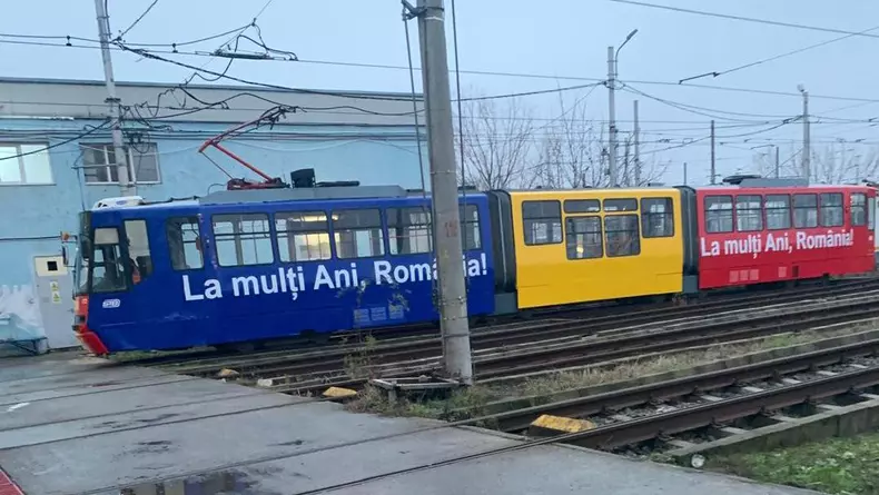 Tramvaiul tricolor -Foto Facebook STB 2
