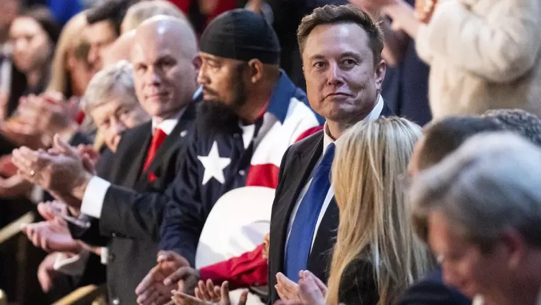 Elon Musk în timpul discursului lui Trump în Congres, Foto_ Profimedia Images