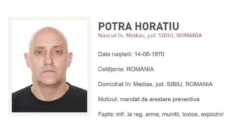 Horatiu Potra, dat în urmărire internaționala