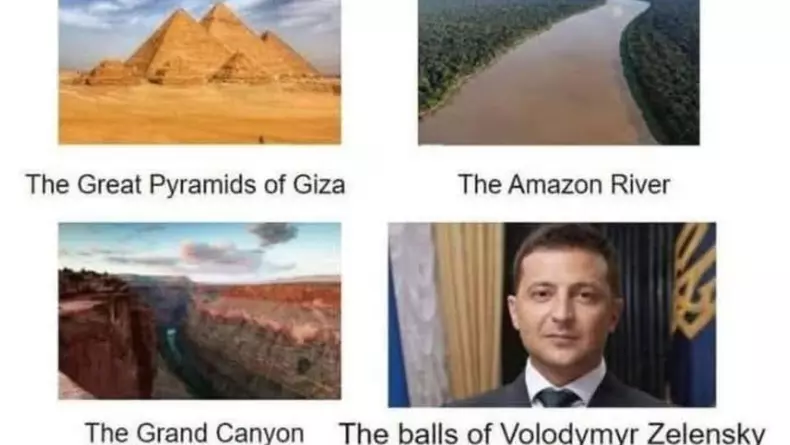 Meme Trump-Zelenski, curaj