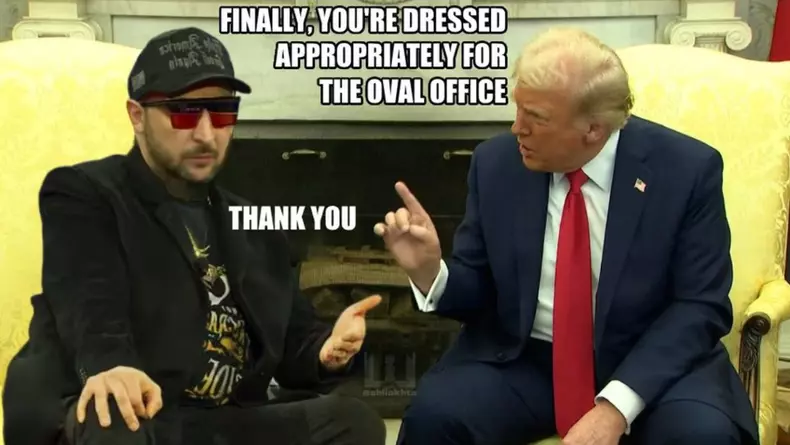 Meme Trump-Zelenski, mulțumesc