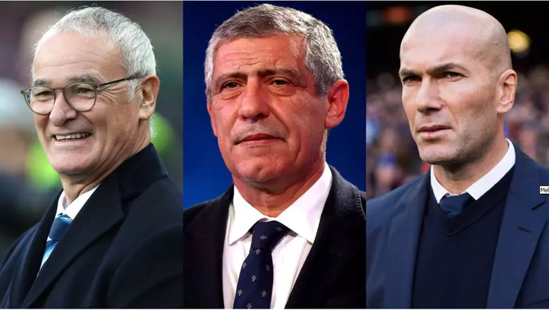 Claudio Ranieri, Fernando Santos, Zinedine Zidane