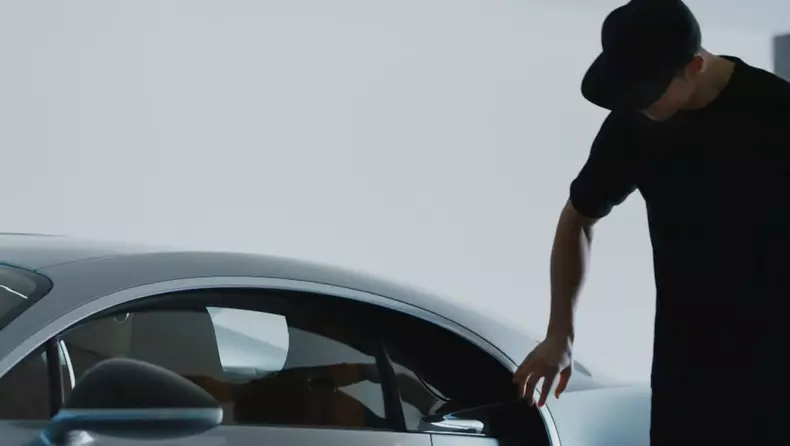 Cristiano Ronaldo Bugatti Chiron supercar ad
