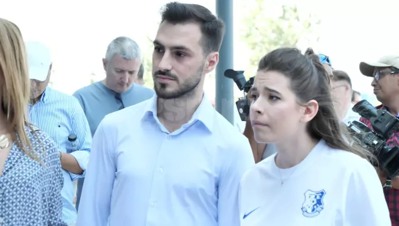 Kira Hagi și grecul Thomas Ferfelis sunt împreună de mai bine de un an. Foto: Gazeta Sporturilor