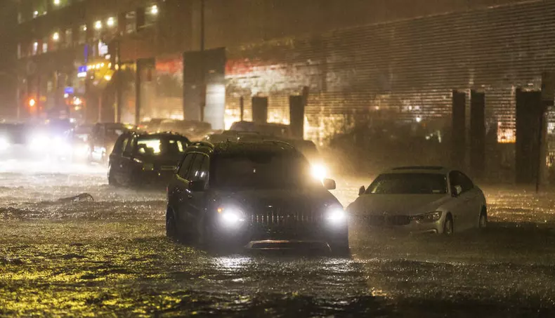 Heavy Rains in New York from remnants of Hurricane Ida