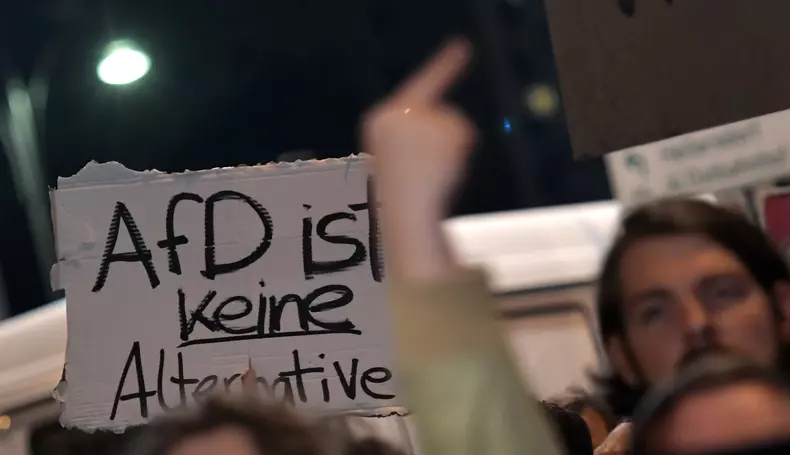 Protest against Afd in Berlin