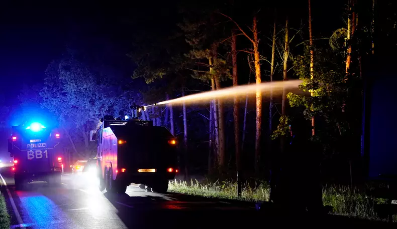 Forest fire leads to evacuation of villages in East Germany