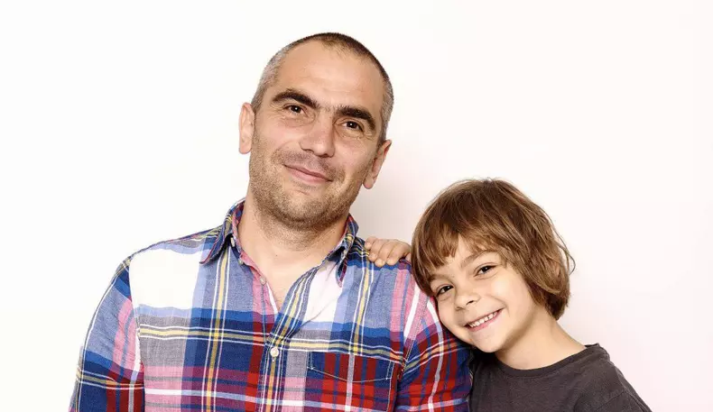 Alex Zamfir și fiul său