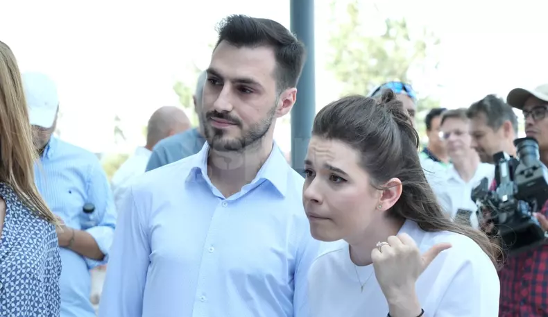 Kira Hagi și grecul Thomas Ferfelis sunt împreună de mai bine de un an. Foto: Gazeta Sporturilor