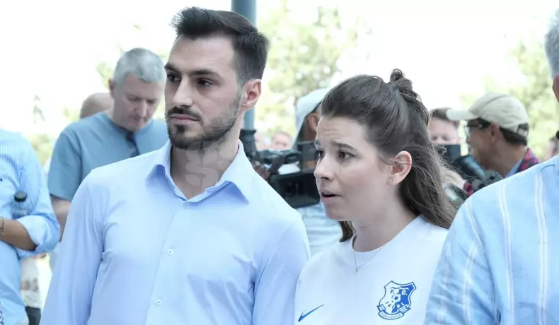 Kira Hagi și grecul Thomas Ferfelis sunt împreună de mai bine de un an. Foto: Gazeta Sporturilor