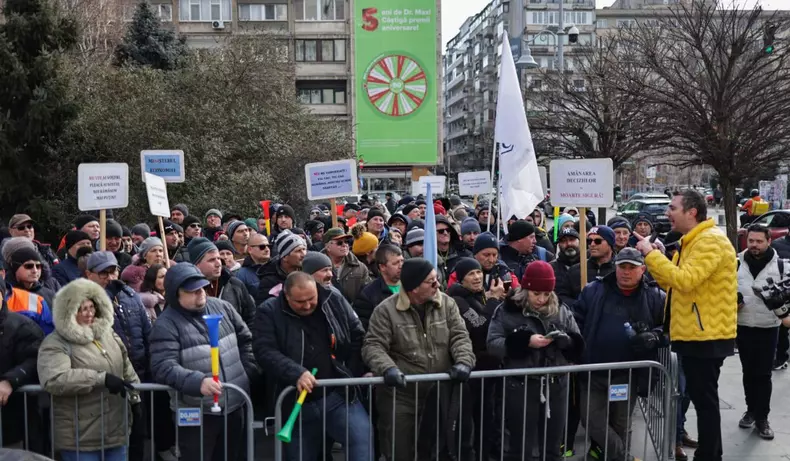 protest min economiei sindicatul liber navalistul 7 feb 2025