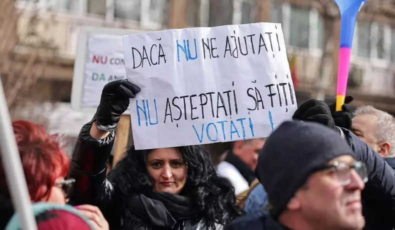 protest sindicatul liber navalistul 7 februarie 2025