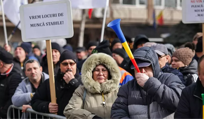 protest sindicatul liber navalistul, 7 februarie 2025