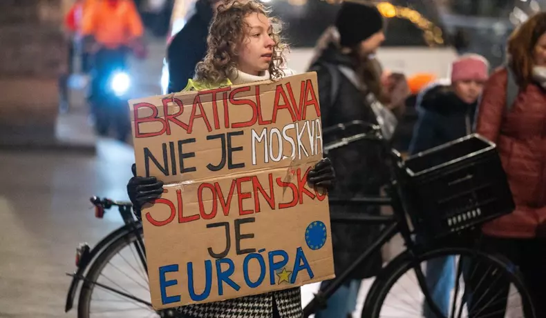 proteste în Slovacia, împotriva primministrului Robert Fico, 7 februarie 2025 (1)