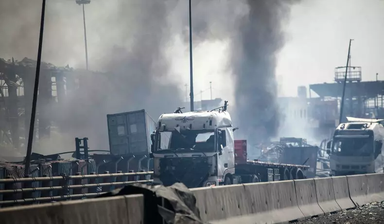 explozie în portul Shahid Rajaee din provincia Hormozgan, Iran, 26 aprilie 2025 (1)