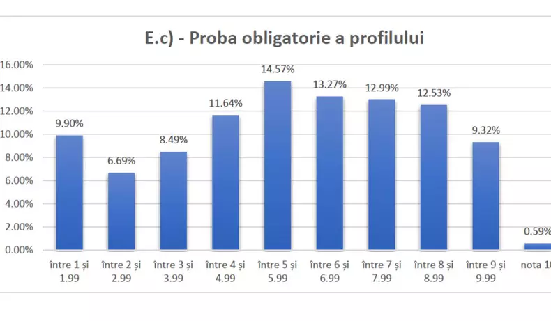 Rezultate simulare proba obligatorie profil, Foto: Ministerul Educației