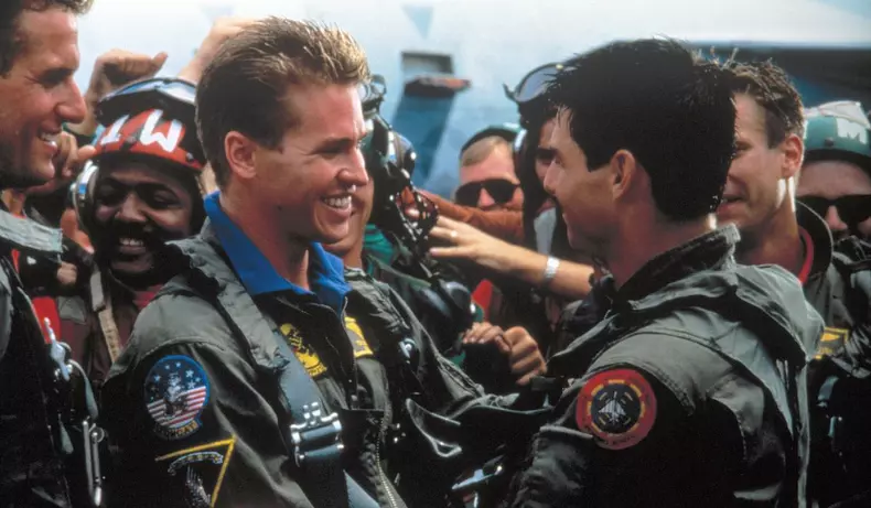 Val Kilmer și Tom Cruise în Top Gun, 1986, Foto: Profimedia Images