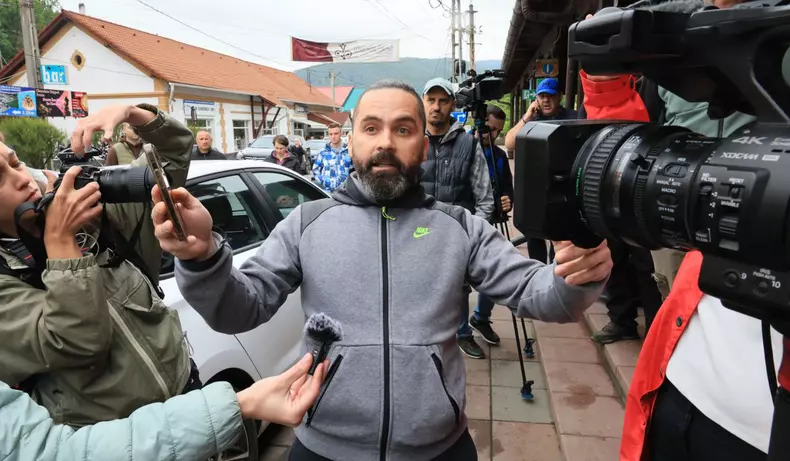 Protest la Praid, Harghita