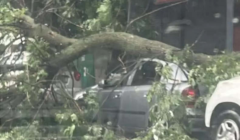 Furtună puternică în București. Foto Meteoplus
