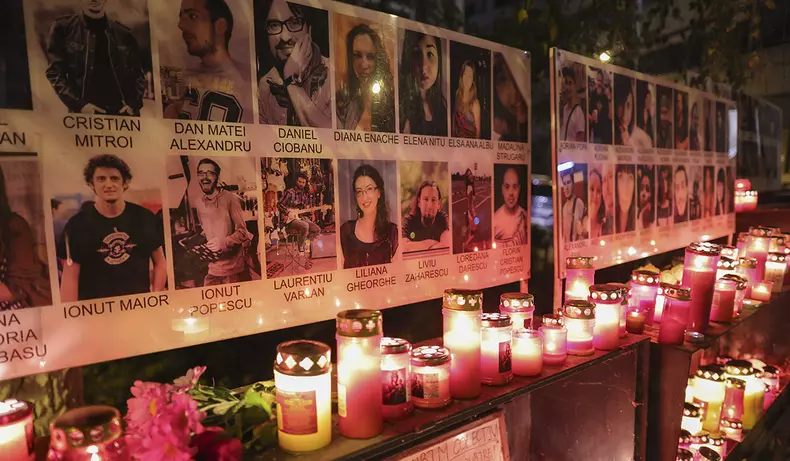 Comemorare incendiu Colectiv