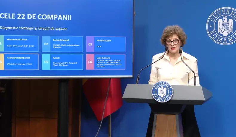 Vicepremierul Oana Gheorghiu